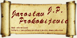 Jaroslav Prokopijević vizit kartica